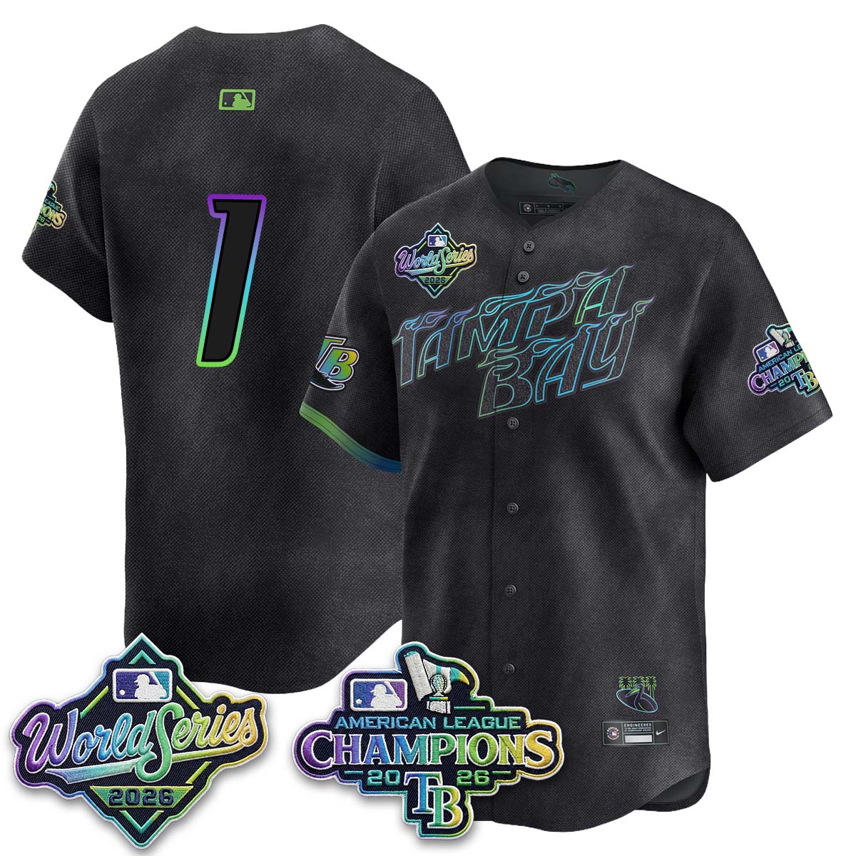 TB WS26 & AL Champions Throwback Jersey - Stitched