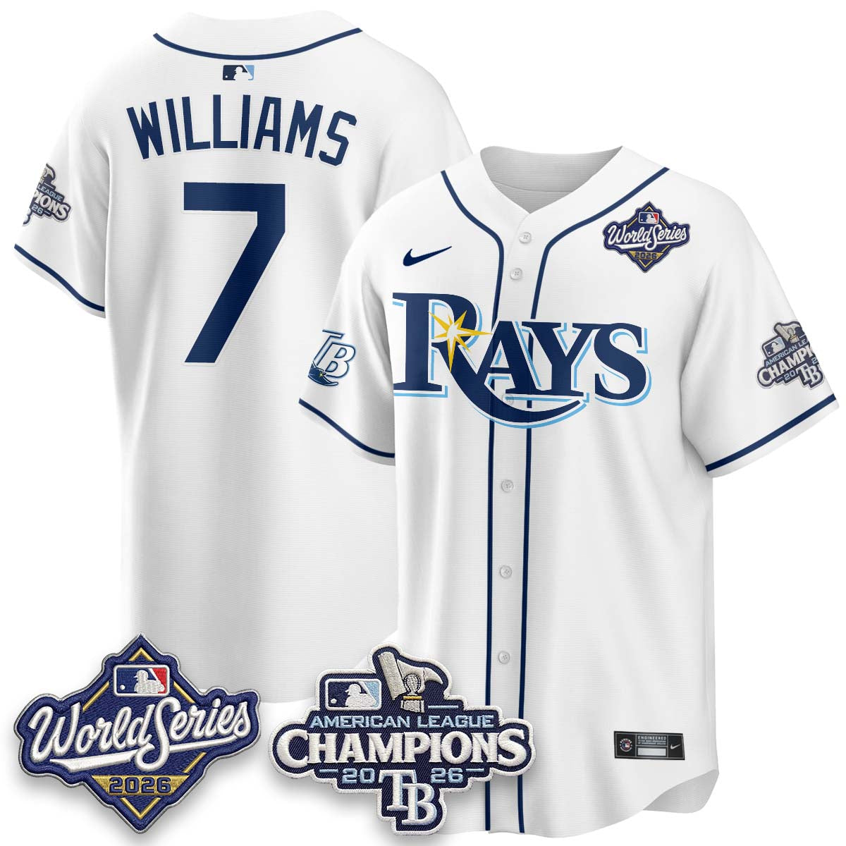 TB WS26 & AL Champions Throwback Jersey - Stitched