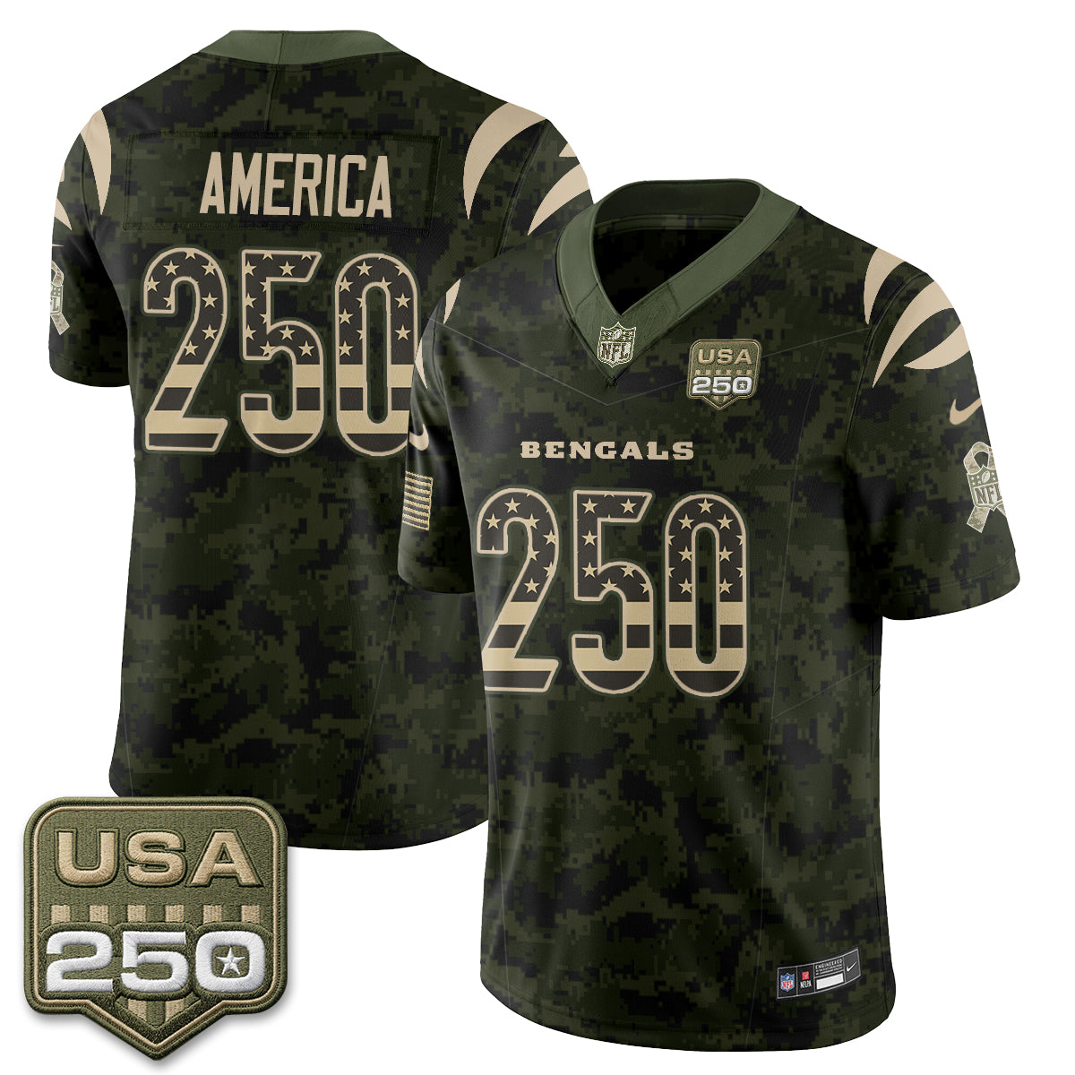 CIN 2026 Salute to Service Vapor Jersey - Stitched