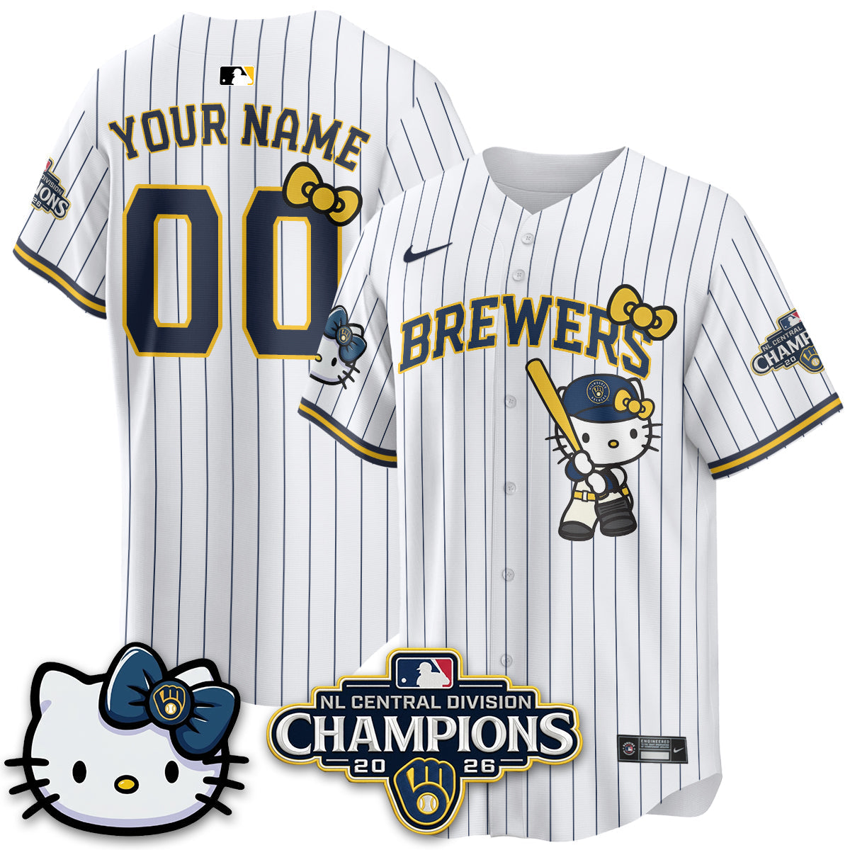 MIL NL Central Champs x Meow KT Vapor Custom Jersey - Stitched