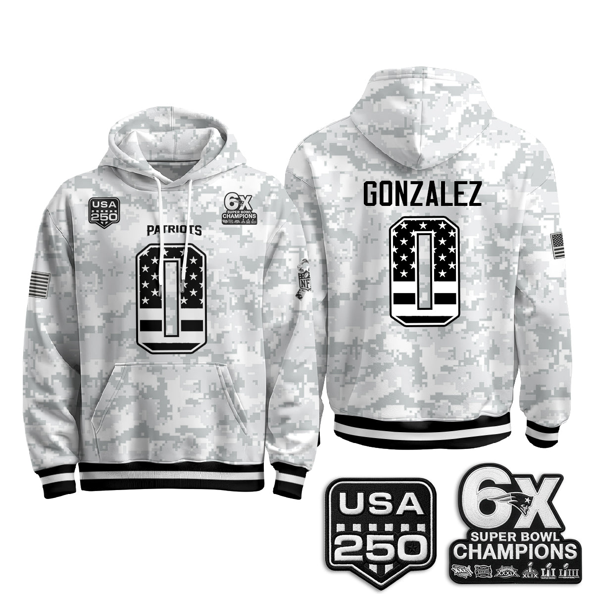 NE 2026 Salute To Service Edition Pullover Hoodie - Printed