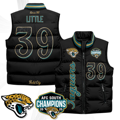 Jacksonville Jaguars 2026 Rivalries Puffer Vest - Printed