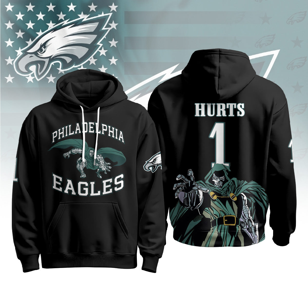 PHI x Green Cape Villain Edition Pullover Hoodie - Printed