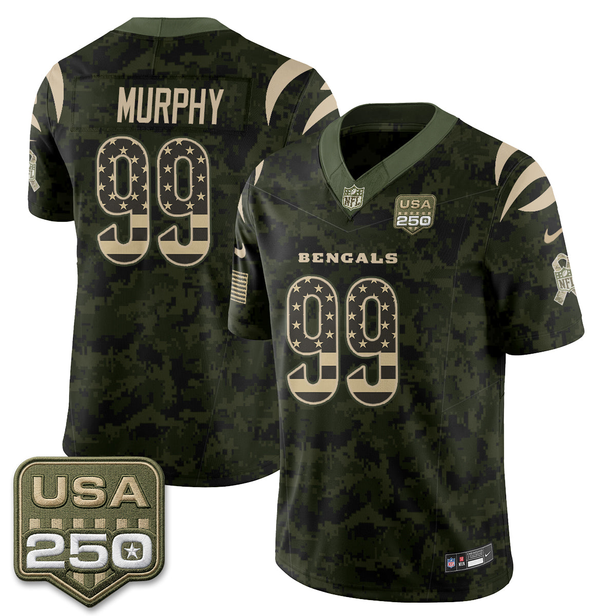 CIN 2026 Salute to Service Vapor Jersey - Stitched