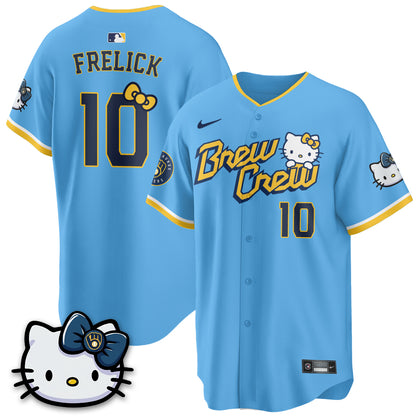 Milwaukee Brewers x Meow KT Vapor Jersey - Stitched N1
