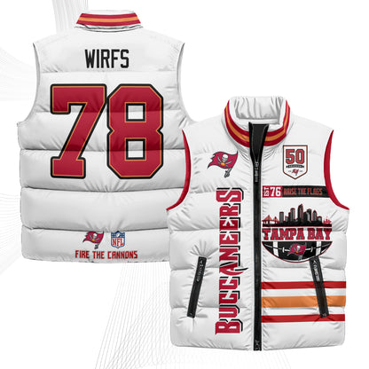 TB "Raise the Flags" Puffer Vest - Printed
