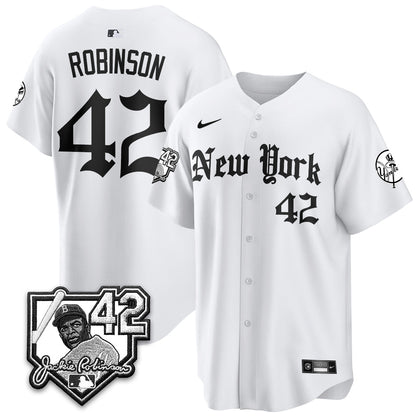 NYY 2026 Jackie Robinson Day Gothic Vapor Limited Jersey - All Stitched