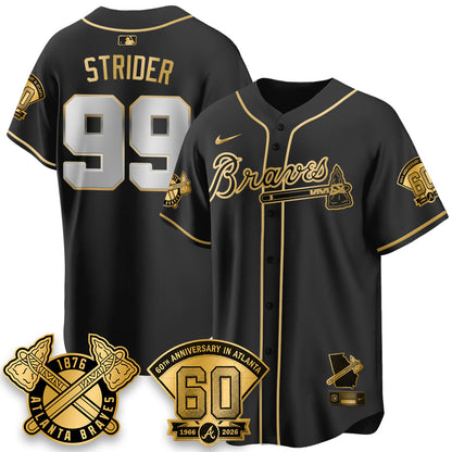 ATL 60th Anniversary Gold Edition Vapor Limited Jersey - All Stitched