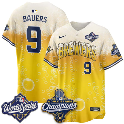 MIL "Pitcher & Pint" 2026 WS Champions Vapor Jersey - Stitched (#32 Tiktok)