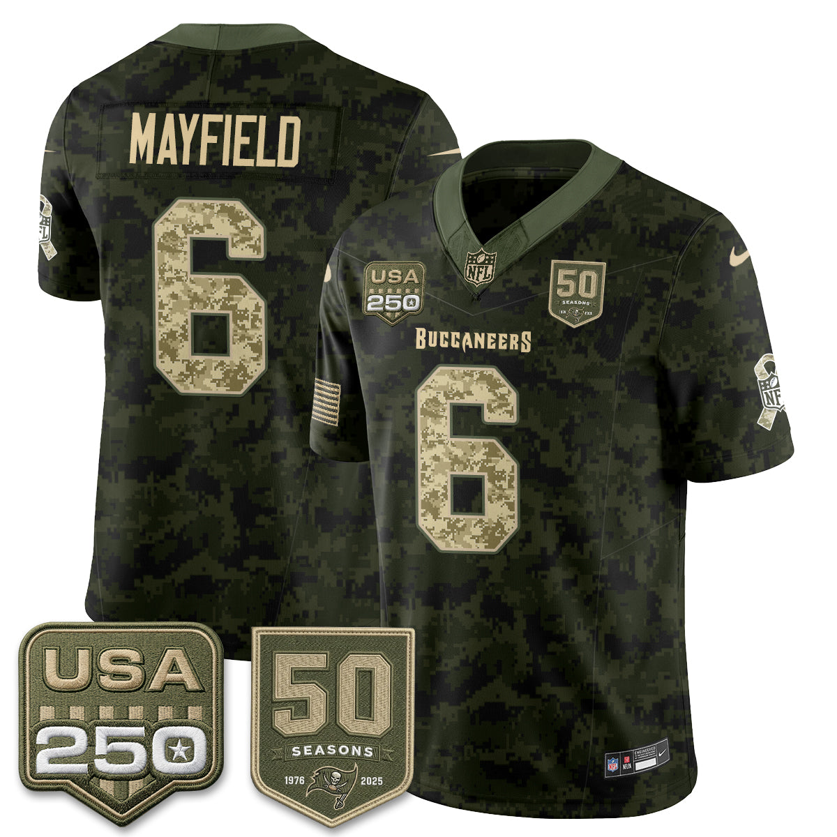 TB 2026 Salute to Service Edition Vapor Jersey - Stitched (Tiktok)