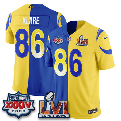LAR Rivalries Split Vapor Jersey - Stitched