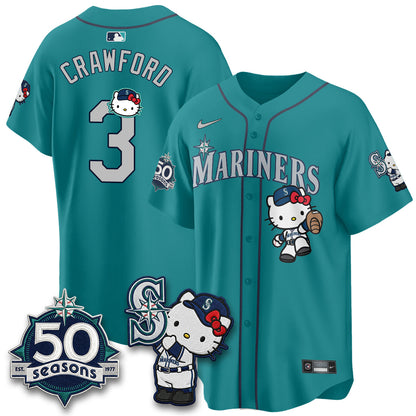 SEA x Meow KT Night Limited Teal Jersey - All Stitched