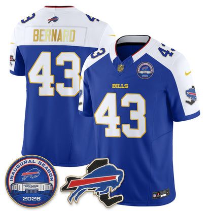 BUF 2026 Royal Gold Trim Edition Vapor Jersey - Stitched