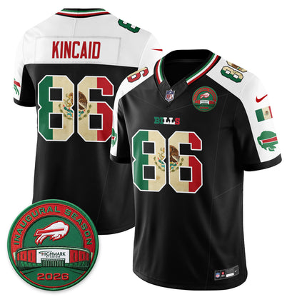 Buffalo Bills Mexico Edition Vapor Jersey - Stitched