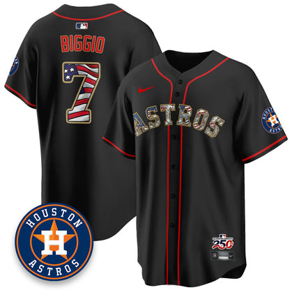 HOU 2026 Independence Day USA Vapor Limited Jersey - Stitched