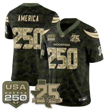 HOU 2026 Salute to Service Edition Vapor Jersey - Stitched