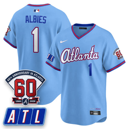 ATL 2026 City Connect - 60th Anniversary in Atlanta Patch Vapor Limited Jersey - All Stitched