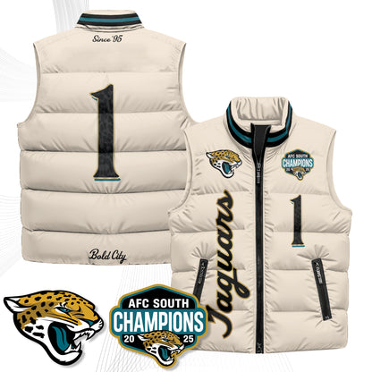 Jacksonville Jaguars 2026 Rivalries Puffer Vest - Printed
