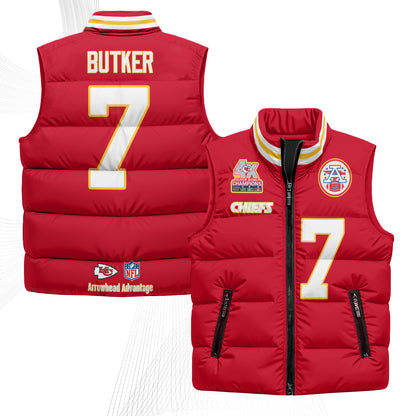 KC 4X Champs Gold Edition Puffer Vest - Printed