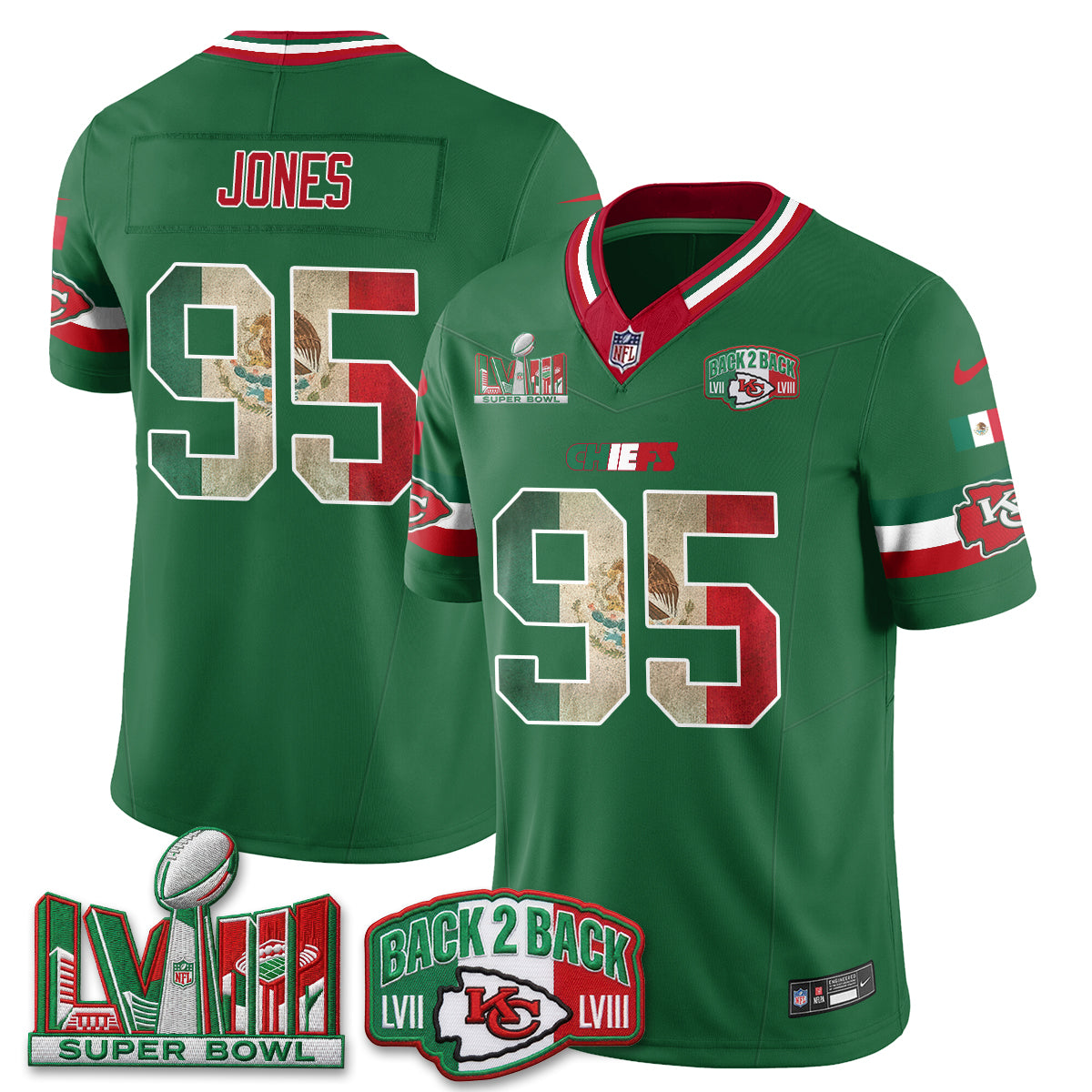 KC Mexico Edition Vapor Jersey - Stitched