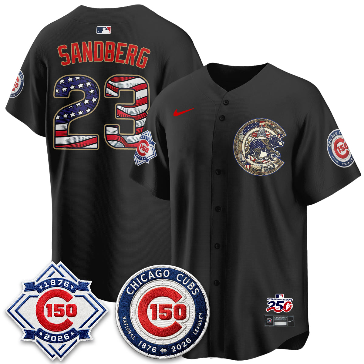 Chicago Cubs 2026 Independence Day USA Vapor Limited Jersey - Stitched