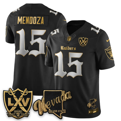 LVR Fernando Mendoza No.1 #15 Gothic Edition Jersey - All Stitched V2