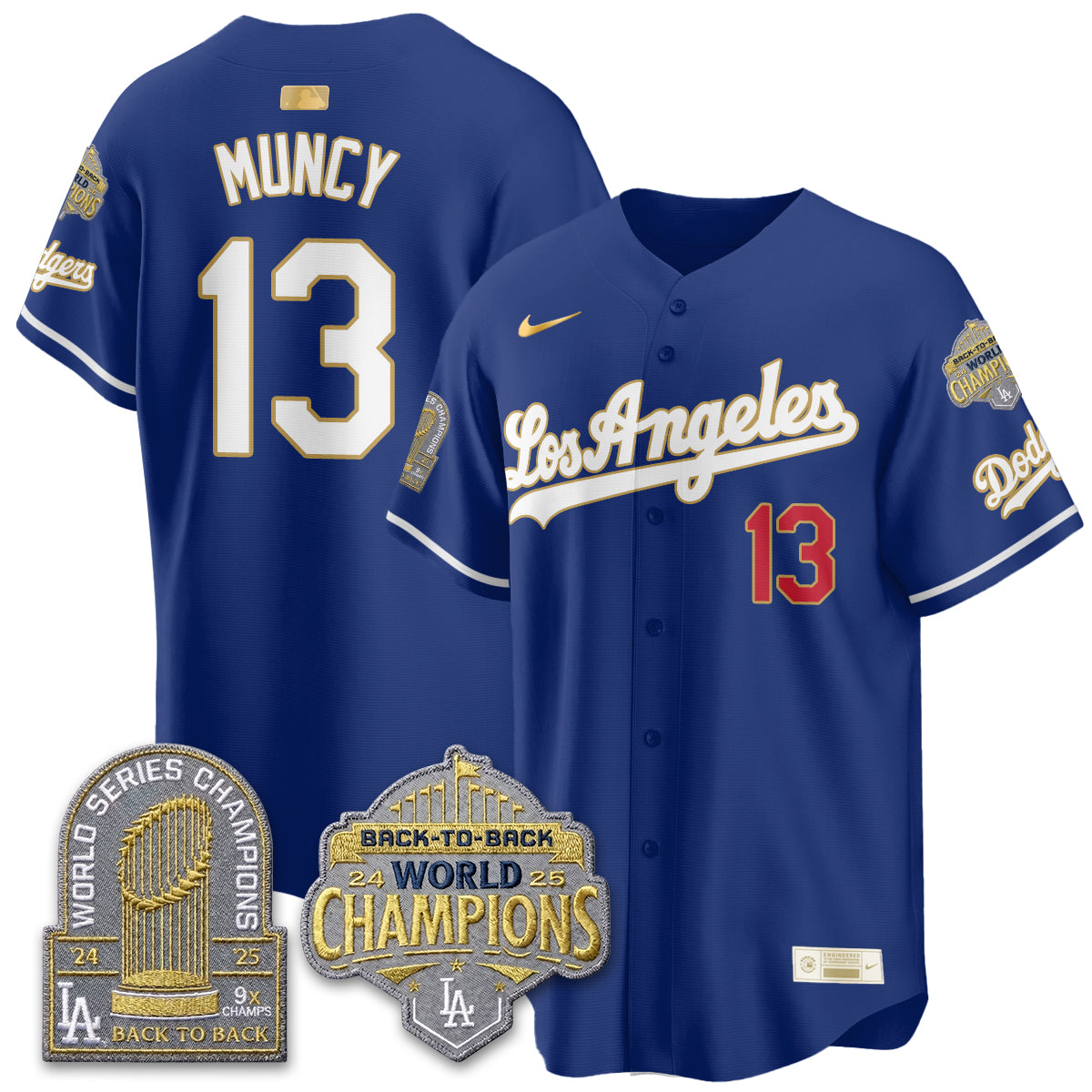 LAD Gold Collection Limited Gold Jersey - 9x & B2B Champs - All Stitched