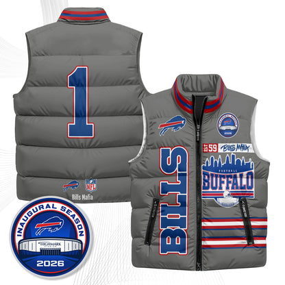 Buffalo Bills "Mafia" Edition Puffer Vest - Printed