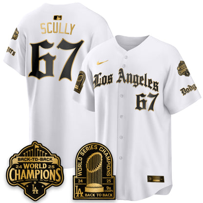 LAD WS Champions Back 2 Back Patch Vapor Premier Limited Gothic Gold Edition Jersey - All Stitched