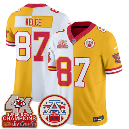 KC Throwback Split Vapor Jersey - Stitched