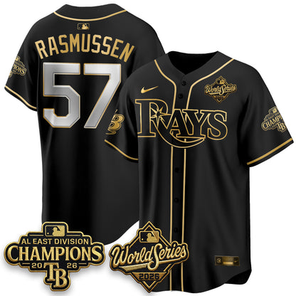 TB 2026 AL Champions Black Gold Edition Vapor Jersey - Stitched (V3)