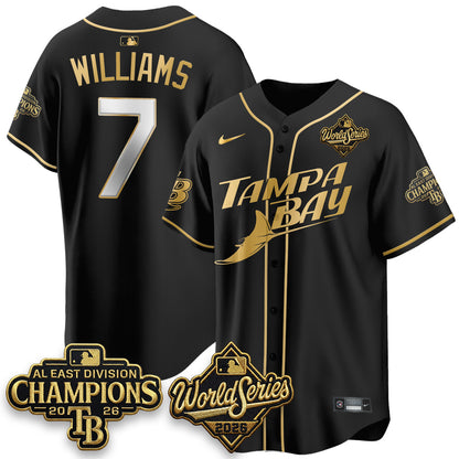 TB 2026 AL Champions Black Gold Edition Vapor Jersey - Stitched (V3)
