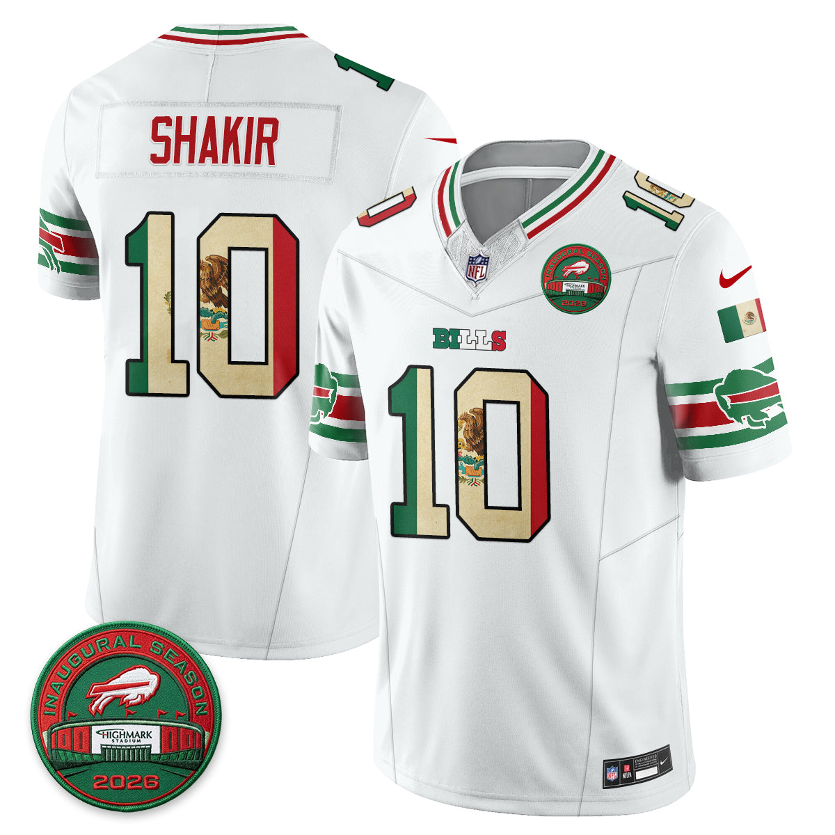 Buffalo Bills Mexico Edition Vapor Jersey - Stitched