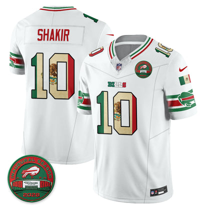 Buffalo Bills Mexico Edition Vapor Jersey - Stitched