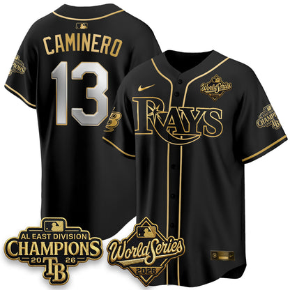 TB 2026 AL Champions Black Gold Edition Vapor Jersey - Stitched (V3)