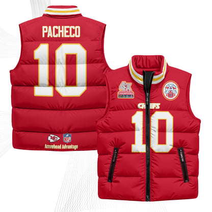 KC 4X Champs Gold Edition Puffer Vest - Printed