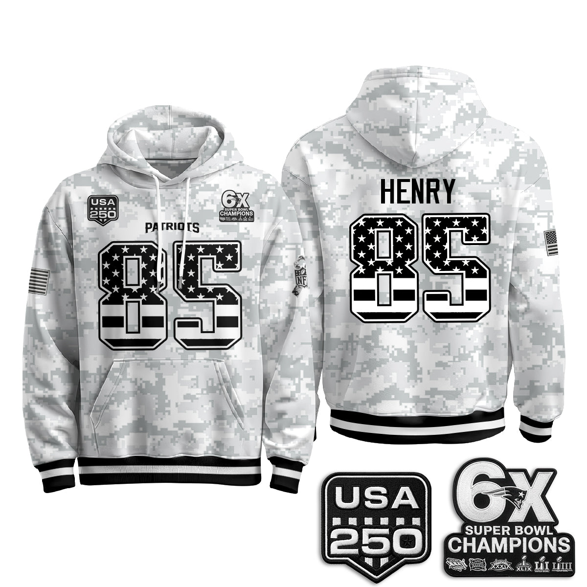 NE 2026 Salute To Service Edition Pullover Hoodie - Printed