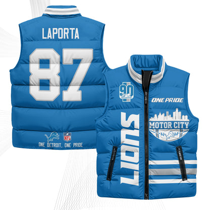 DET Motor City Puffer Vest - Printed