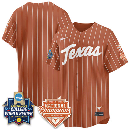 Texas Longhorns Softball 2026 World Series (WCWS) Vapor Premier Limited Jersey - B2B Champs - All Stitched