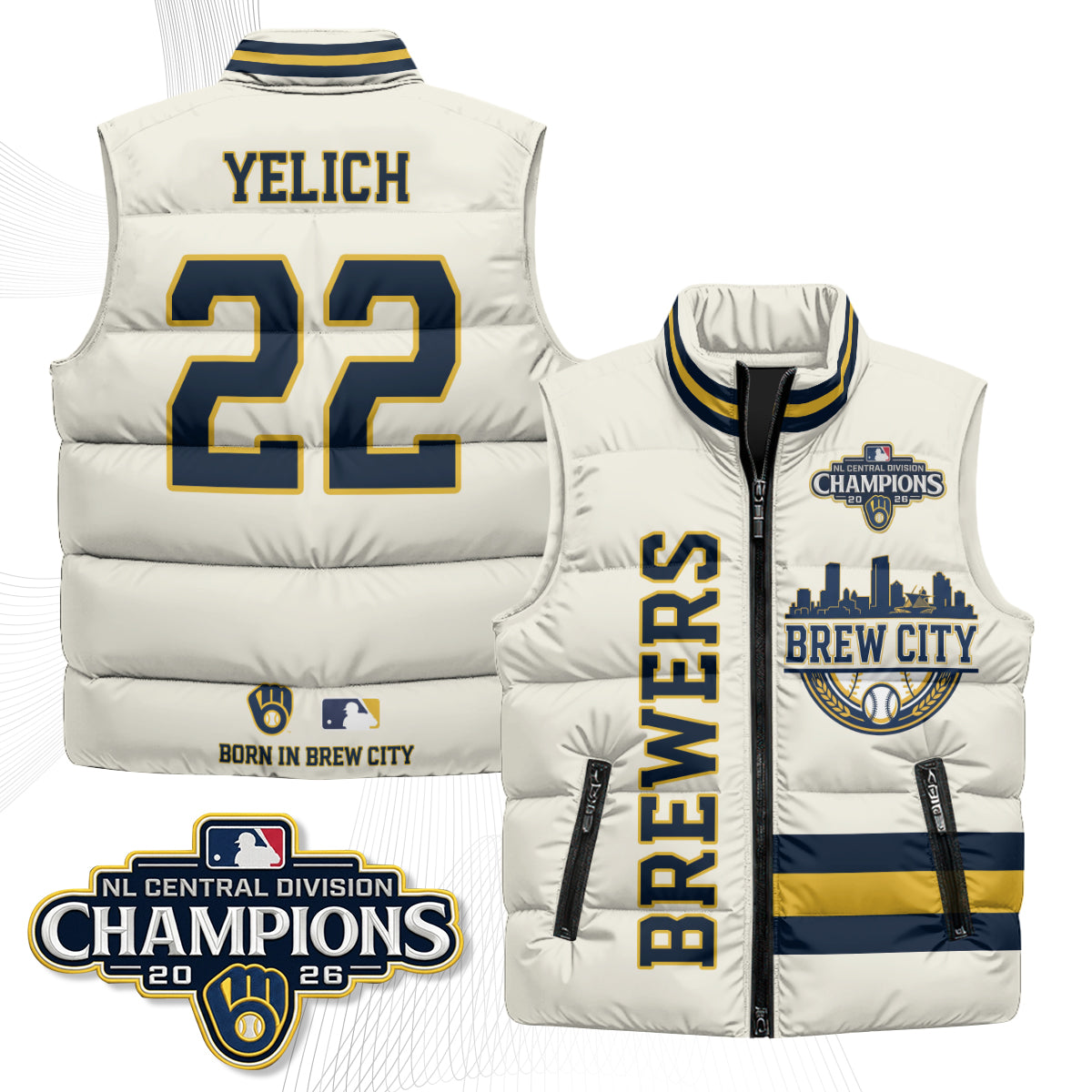 MIL "Brew City" Puffer Vest - Printed V3