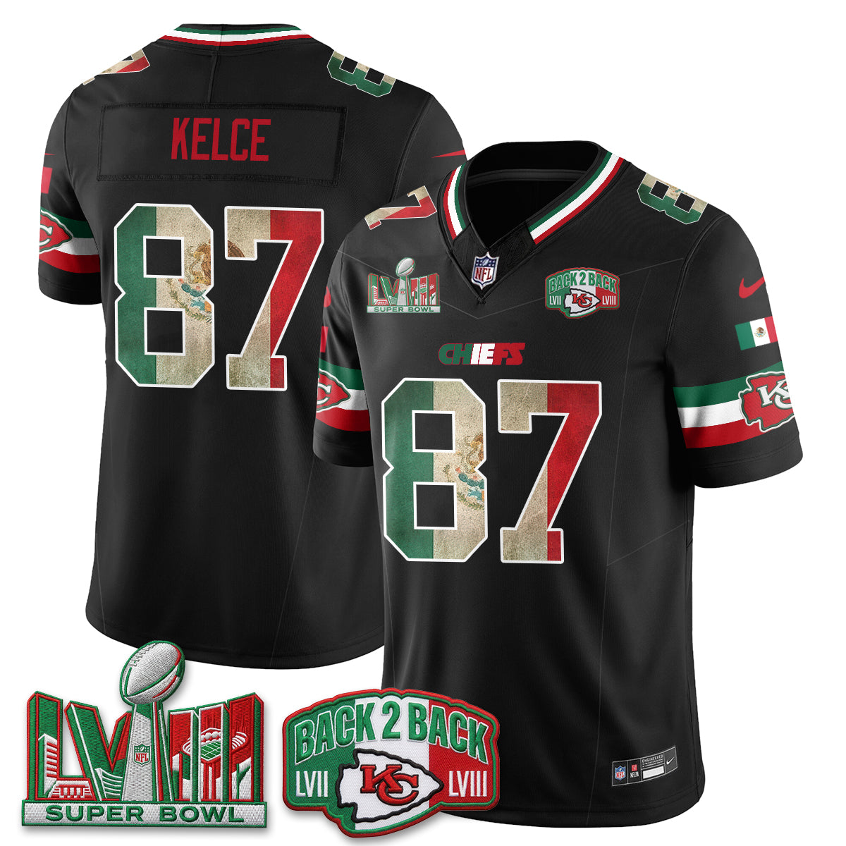 KC Mexico Edition Vapor Jersey - Stitched