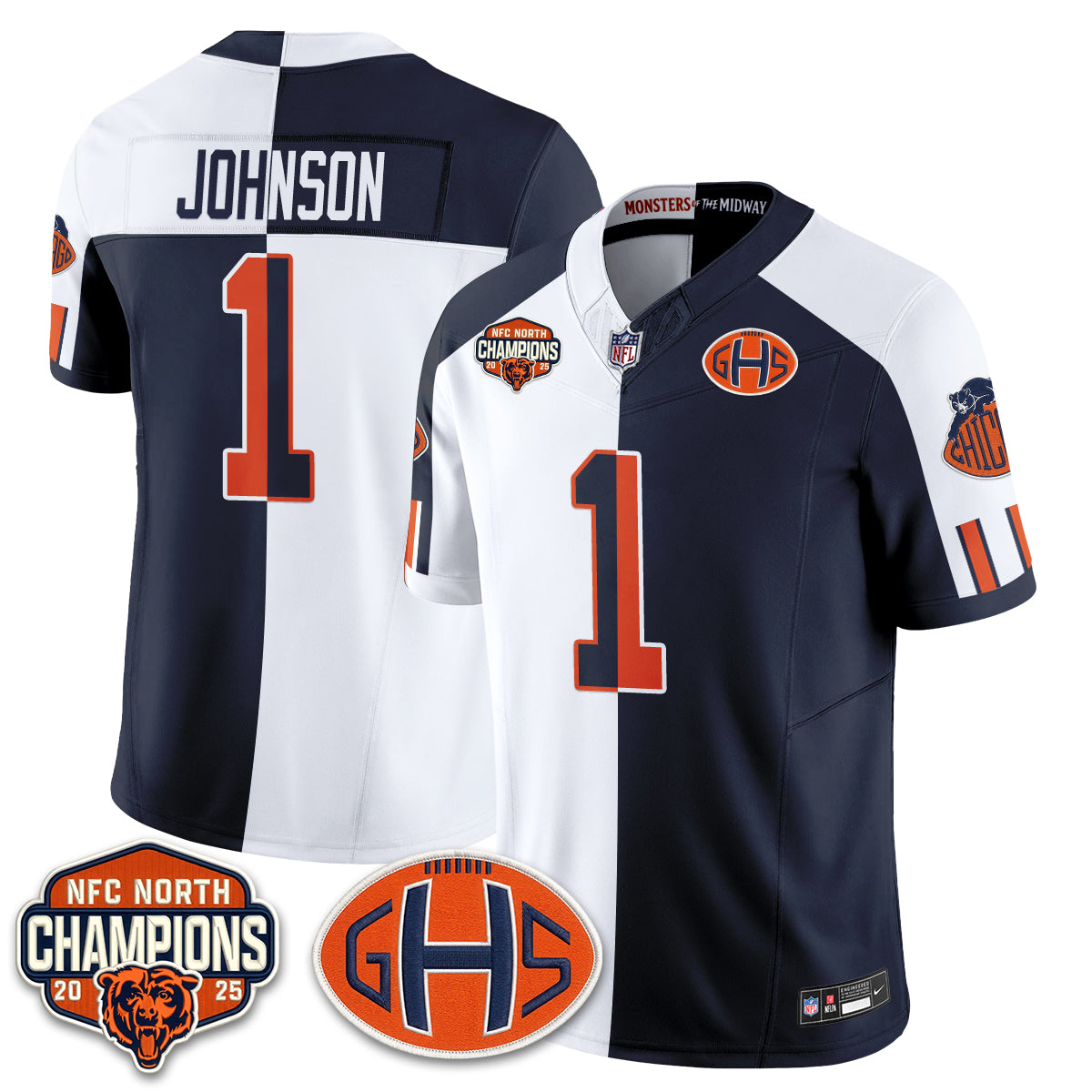 CHI 2026 Rivalries Split Edition Vapor Jersey - Stitched
