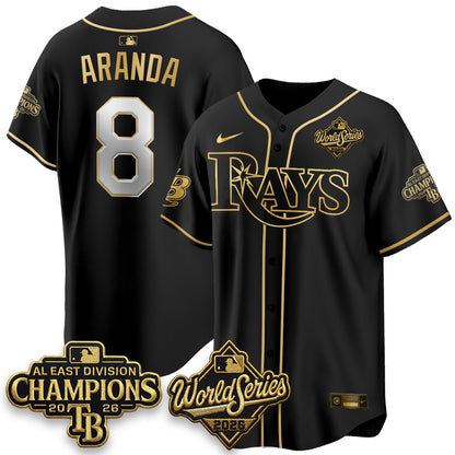 TB 2026 AL Champions Black Gold Edition Vapor Jersey - Stitched (V3)
