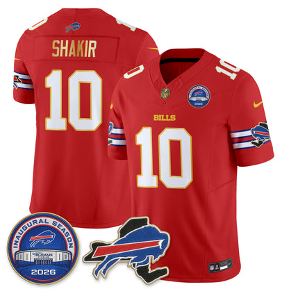 BUF 2026 Royal Gold Trim Edition Vapor Jersey - Stitched