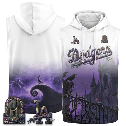 LAD Nightmare Edition Sleeveless Hoodie Tank Top - Printed