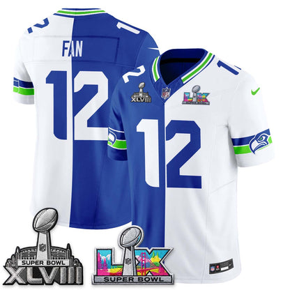 SEA Throwback 2 SB Patches Vapor Jersey - Stitched