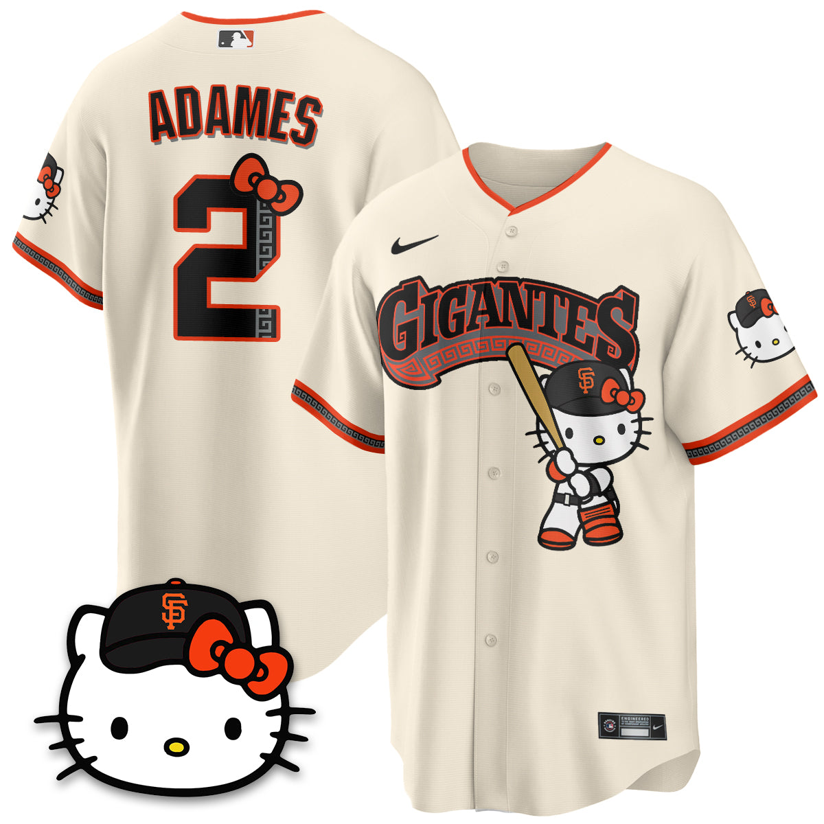 San Francisco Giants x Meow KT Vapor Jersey - Stitched