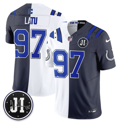 Indianapolis Colts 2026 Rivalries Split Vapor Jersey - Stitched