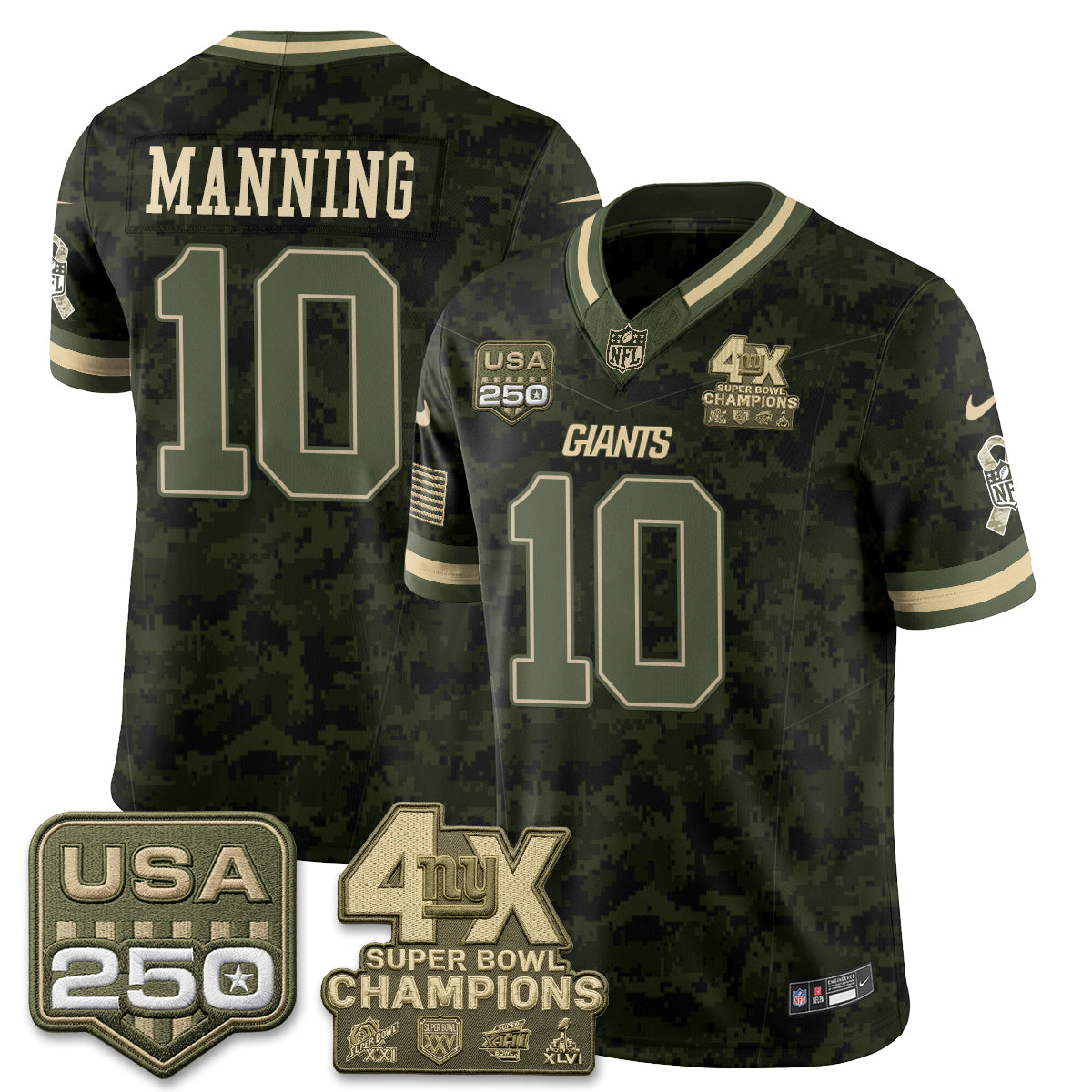 NYG 2026 Salute To Service Vapor Jersey - Stitched