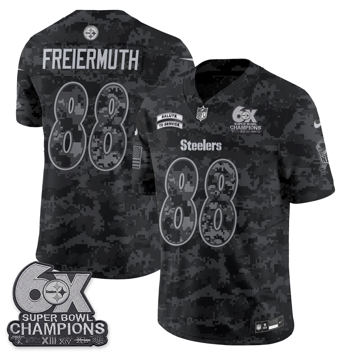 Pittsburgh Steelers 2026 Salute to Service Edition Vapor Jersey V3- Stitched